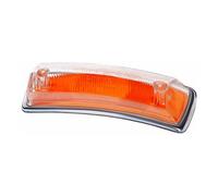 Verre orange de clignotant avant gauche homologué "E" pour VOLKSWAGEN Combi Bay Window T2A (08/1967-07/1972)