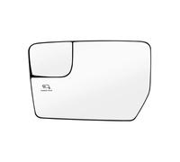Verre Recul Miroir pour Ford pour F 150 pour F150 2004 2005-2014 Pickup Chauffé Rétroviseur Latéral Droit Gauche Verre Convexe Wide Angle Rétroviseur Remplacement Glace Rétroviseur(11-14 Left)
