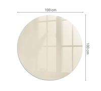 Verre Résistant À La Chaleur Pour Poêle Couleur Beige Ronde Semi-circulaire
