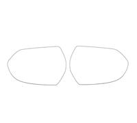 Verre Rétroviseur Droite Couvercle de rétroviseur externe latéral lentille Assy cadre de clignotant en verre couvercle inférieur pour Ford pour Territory EV 2019 - 2021(2 pcs)