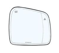 Verre Rétroviseur Droite Lentille de rétroviseur de voiture pour Jeep pour Grand pour Cherokee 2011 - 2021 accessoires réfléchissants avec angles morts 68082635AB 68082638AB(Only Right)