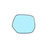 Verre Rétroviseur Droite Pour CRV pour CR-V 2017-2021 rétroviseur avec clignotant rétroviseur extérieur de voiture lentille en verre bleu avec chauffage(droite)
