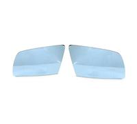 Verre Rétroviseur Rétroviseurs Latéraux Chauffants Bleus Gauche Et Droit pour BMW Série 5 E60 E61 E63 E64 2003-2008 Rétroviseurs Angle Car Heated Rearview Mirror(A Pair Blue)