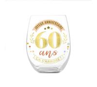 STC Verre Rond Cadeau 60 Ans