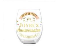 STC Verre Rond Cadeau Anniversaire