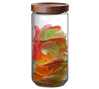 Verre scellé avec couvercle, bocal de stockage scellé - 500ml/750ml/1000ml, récipient à épices rond, bocal à sucre réutilisable, joint en silicone sans BPA - pour les biscuits, le thé, le sucre,