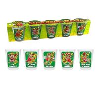 Verre shooter - Rasta - Pack de 5 - Verre - Compatible lave-vaisselle - Pour adultes