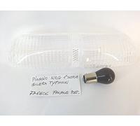 Verre stop feu arrière transparent pour Piaggio Gilera Typhoon avec ampoule
