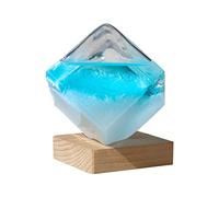 Verre Tempête, Créatif Et Élégant En Cristal, Prévision Météorologique En Forme De Cube, Bouteille De Prévision Météorologique, Nuage De Verre Pour La Décoration De La Maison, Station Météo De Bureau