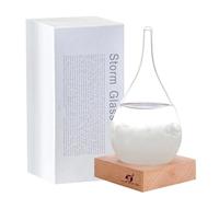 Verre tempête - Mode créative - Gouttes d'eau - Baromètre - Pour prévisions météorologiques - Cadeau cool et original - Utilisé à la maison et au bureau - Petit cadeau de Noël