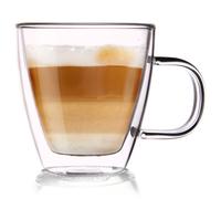 Orion - Verre à thé double paroi thermique pour café, latte, cappuccino et thé - 180 ml