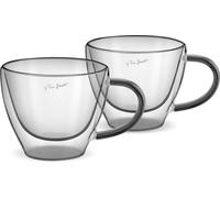 Verre thermos Lamart LT9117 VASO Set Cappuccino 190 ml 2 pièces noir