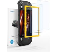 Verre Tremp¿¿ Compatible avec Steam Deck LCD & OLED[Lot de 2], Couverture Int¿¿grale Vitre Protection D'¿¿cran, Facile ¿¿ Installer avec Le Cadre de Guidage (Version Am¿¿lior¿¿e)
