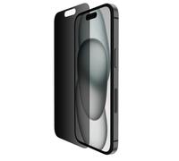 Belkin Protection d'écran ScreenForce Privacy antimicrobienne anti-espion (iPhone 15/14 Pro)