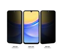 Verre Trempé 2.5D pour Samsung Galaxy A16 4G / 5G Privacy Ultra Résistant Eiger Noir transparent
