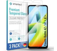 Verre Trempé [3 Pièces, Clear] Pour Xiaomi Redmi A2 / A1 / A1+, Protecteur D'écran En Verre Hd Anti Rayures, Sans Bulles, Dureté 9h, 0.3mm Ultra Transparent, Ultra Résistant
