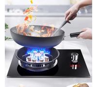 Verre Trempé 5,2 KW Poele A Gaz - Brûleur De Poêle Domestique À Taille De Flamme Réglable, Cuisinières À Gaz De Table Et Encastrées, Cuisinière De Cuisine Facile À Nettoyer (Size : LPG)