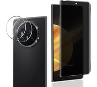 Verre Trempé Anti Espion Pour Honor Magic V3, 1 Pièces Privacy Film Et 2 Pièces Protecteur Caméra Arrière, Sans Bulles 9H Dureté Anti-Spy Protection Écran Pour Honor Magic V3