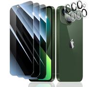 Verre Trempé Anti-Espion Pour Iphone 13 Mini, 3*Vitre Protection Ecran Protege Accessoire Et 3*Protection Camera Objectif Arriere Appareil Phot, Résistance Aux Rayures, Dureté 9h, Pas De Bulles