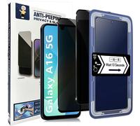 Verre Trempé Anti-Espion Pour Samsung Galaxy A16 5g/ 4g Protection Écran, 2 Pièces Privacy Film De Vitre Protection Avec Kit D'alignement Automatique, Dureté 9h Couverture Complète