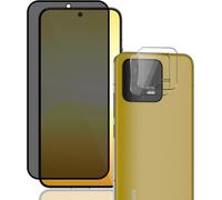 Verre Trempé Anti-Espion Pour Xiaomi 13 - Protection Écran 9h Anti-Rayures, 1 Film Confidentialité + 2 Protège-Caméras Arrière, Kit Pose Facile