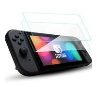 Verre Trempé avec Filtre Anti-Lumière Bleue Compatible Nintendo Switch 2 (2025), 2 Pièces - Protection écran 9H, Antichocs Militaire, Résistant aux Rayures, Cadre d’Alignement Automatique, 7,9 Pouces