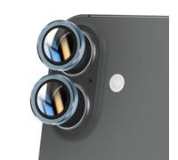 Verre Trempé Caméra pour iPhone 16 Plus Dureté 9H Anti-rayures Bleu
