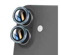 Verre Trempé Caméra pour iPhone 16 Plus Dureté 9H Anti-rayures Bleu