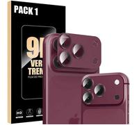 Verre Trempé Caméra pour iPhone 18 Pro Max Protection Intégrale Antichoc - Bordeaux