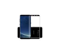 Verre trempé compatible avec Samsung S8, 0,26 mm, 3D, 9H, cadre complet, noir