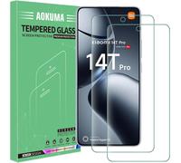 Verre Trempé Compatible Xiaomi 14t Pro/14 T Pro, [Lot De 2] Protection D'écran Pour Xiaomi Mi 14t Pro [0.26mm] [Extrêmement Résistant Aux Rayures] [Haute Définition][Facile À Installer]