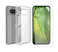 Verre trempé + Coque de protection souple silicone transparente pour Google Pixel 8A 5G, 6.1"" GKV4X, G6GPR, G8HHN, G576D -Yuan