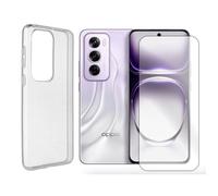 Verre trempé + Coque de Protection souple silicone transparente pour Oppo Reno 12 Pro 5G 6.7"" CPH2629 - Yuan Yuan -