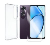 Verre trempé + Coque de protection transparente souple silicone Compatible pour Oppo A60 4G CPH2631 6.67"" - Visiodirect -