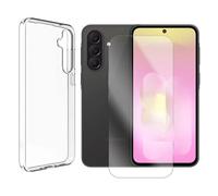 Verre trempé + Coque de protection transparente souple silicone pour Samsung Galaxy A37 5G SM-A376B 6.7"" - Visiodirect -