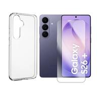 Verre trempé + Coque de protection transparente souple silicone pour Samsung Galaxy S26+ plus 5G SM-S947B 6.7"" - Visiodirect -
