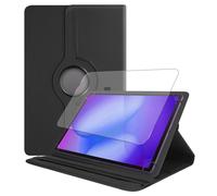 Verre trempé + Coque rotatif en simili cuir pour Samsung Galaxy Tab A11 8.7"" SM-X130 SM-X135 - Noir - Visiodirect -