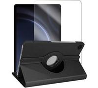 Verre trempé + Coque rotatif en simili cuir pour Samsung Galaxy Tab S10 FE 10.9 SM-X520, SM-X526, SM-X526B Housse étui Noir - Visiodirect - Noir G