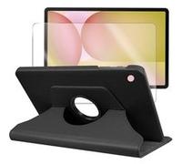 Verre trempé + Coque rotatif en simili cuir pour Samsung Galaxy Tab S10 FE+ Plus SM-X620, SM-X626, SM-X626B 13.1 Housse étui Noir - Visiodirect - Noir G