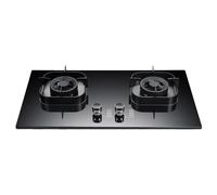 Verre Trempé Cuisinière - Gaziniere, Cuisinière À Gaz Facile À Nettoyer, Table De Cuisson Domestique À Deux Brûleurs À Taille De Flamme Réglable, Cuisinières À Gaz De Table Et Encastrées (Size : LPG