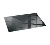 Verre Trempé de Cheminée 120x60 cm Contre Les Étincelles Plaque de Protection Rectangular Base de Foyer Élégant Protecteur de Sol Imprimé Résistant à la Chaleur - Texture de Pierre Naturelle