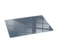 Verre Trempé de Cheminée 120x60 cm Contre Les Étincelles Plaque de Protection Rectangular Base de Foyer Élégant Protecteur de Sol Imprimé Résistant à la Chaleur - Couleur : Bleu foncé