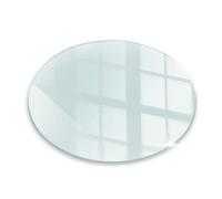 Verre Trempé de Cheminée ⌀ 90 cm Plaque de Protection Contre Les Étincelles Transparent Résistant à la Chaleur Rectangular Base de Foyer Élégant Protecteur de Sol