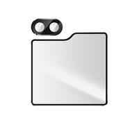 Verre Trempé Ecran Arrière et Caméra pour Samsung Galaxy Z Flip 5 Dureté 9H Transparent Contour Noir