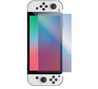 Muvitgame Verre Trempé MUVIT Protection d'écran Compatible Nintendo Switch OLED Anti Lumière Bleu, Anti-Fissures, Dureté 9H, sans Bulles, HD, Résistant aux Rayures, Facile à Installer pour Switch