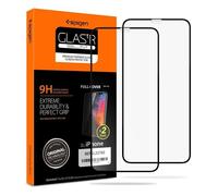 Verre trempé Glas.TR Slim (pack de 2) iPhone X / XS / 11 PRO - Spigen - Noir