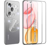 Verre Trempé Honor 400 Pro - Pack 2 Écrans + 2 Protections Appareil Photo, 9h, 0,33 Mm, Anti-Empreintes, Haute Transparence