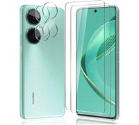 Verre Trempé Huawei Nova 11i - Lot 2 (Écrans 9h) + 2 Protections Objectifs Arrière, Anti-Rayures, Installation Facile