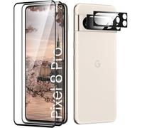 Verre Trempé Intégral Pour Google Pixel 8 Pro - Haute Transparence 99,9%, Dureté 9h, Anti-Rayures, Sensible Au Toucher, Pose Sans Bulles, Compatible Coque, Pack 2+2
