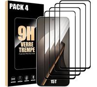 Verre Trempé Intégral pour Xiaomi 15T, Pack de 4 Vitres Noir Anti-Rayures Antichoc - E.F.Connection